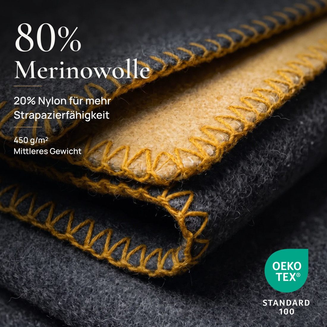 80% Merino Wolldecke · 3