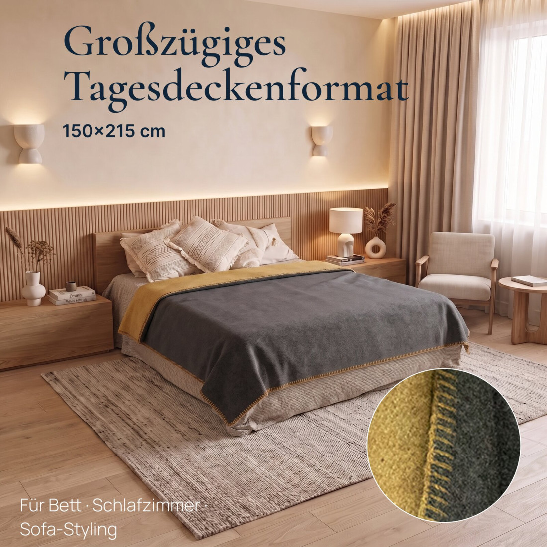 80% Merino Wolldecke · 4