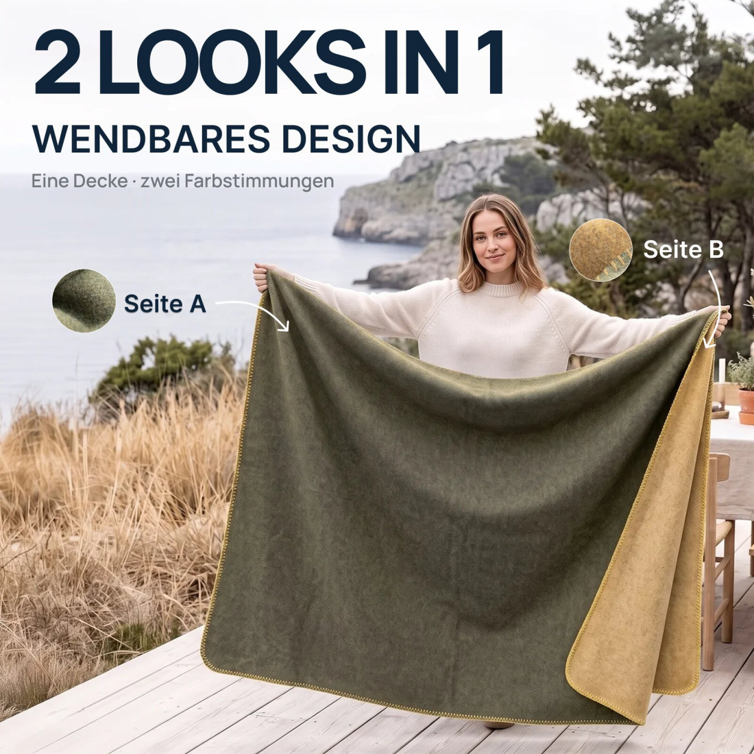 80% Merino Wolldecke · 2