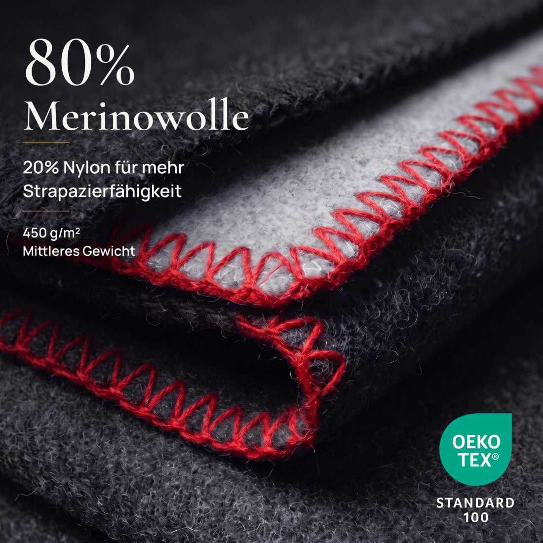80% Merino Wolldecke · 3