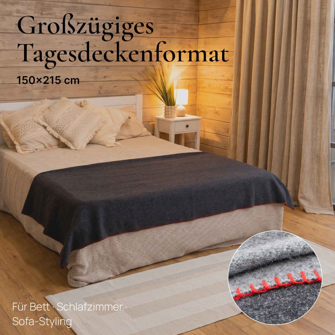 80% Merino Wolldecke · 4