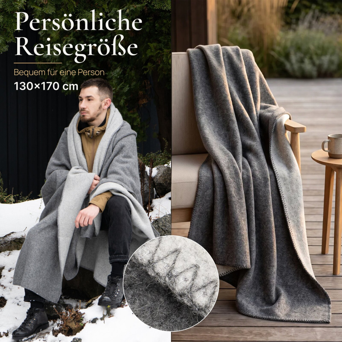 80% Merino Wolldecke · 4