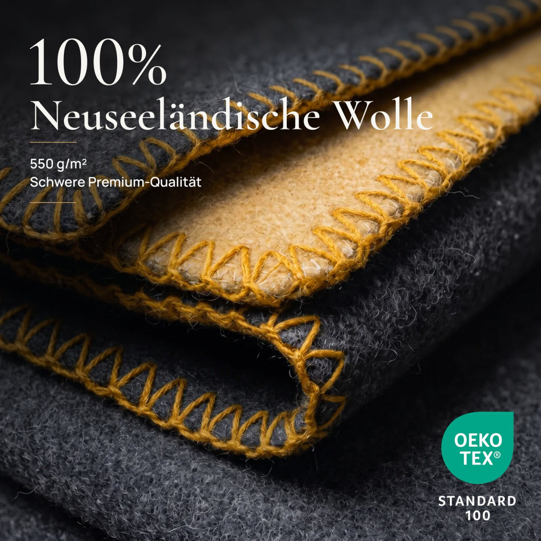 Wendbare Wolldecke aus 100 % Wolle · 3