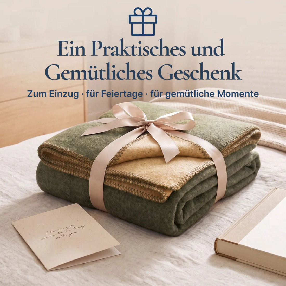 Wendbare Wolldecke aus 100 % Wolle · 8