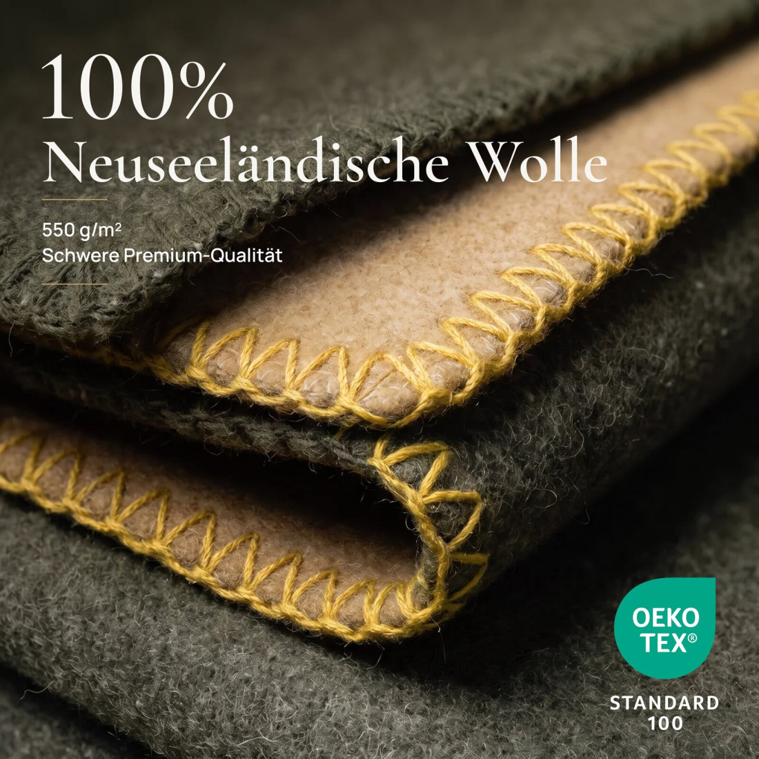 Wendbare Wolldecke aus 100 % Wolle · 3