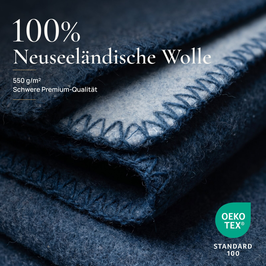 Wendbare Wolldecke aus 100 % Wolle · 3