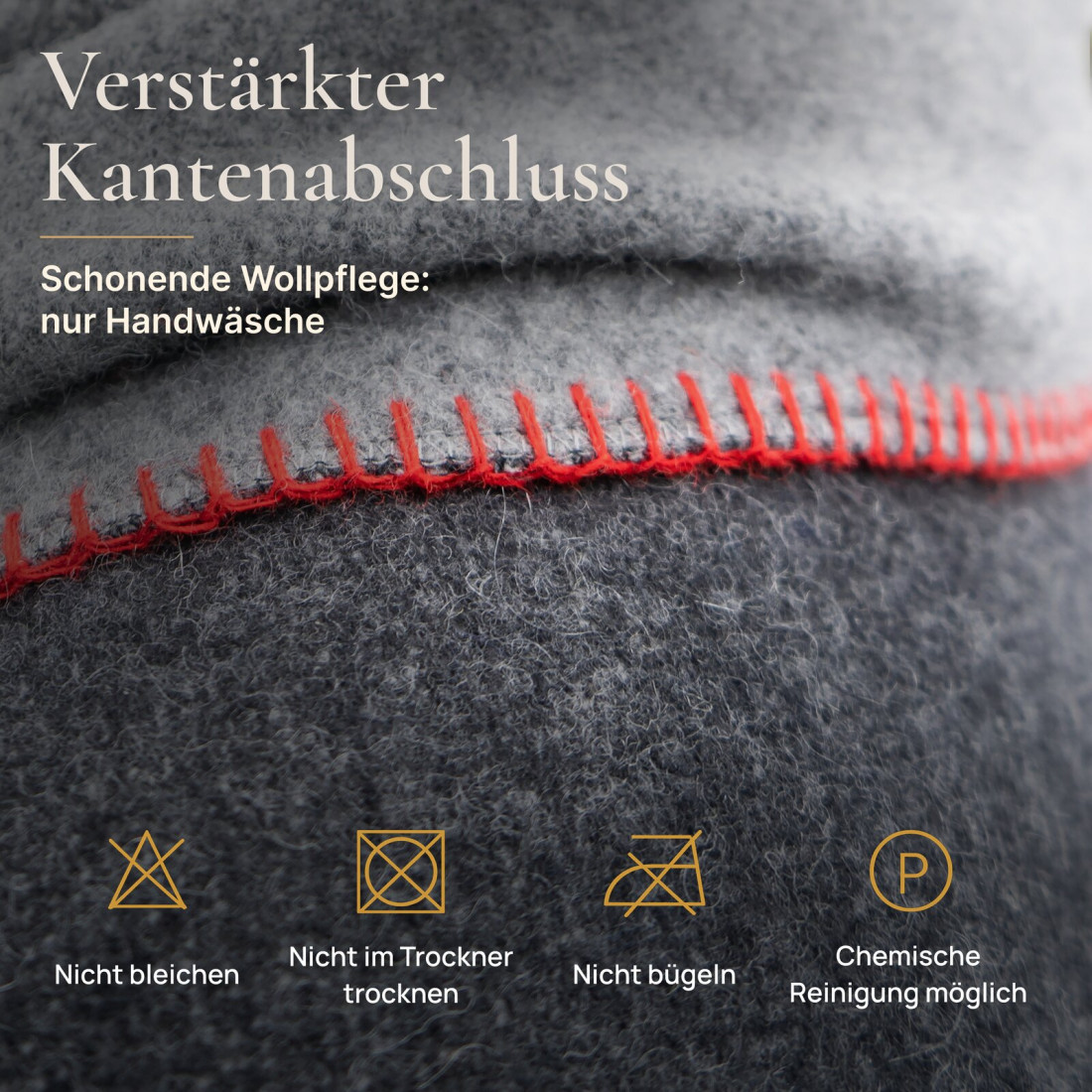 Wendbare Wolldecke aus 100 % Wolle · 7