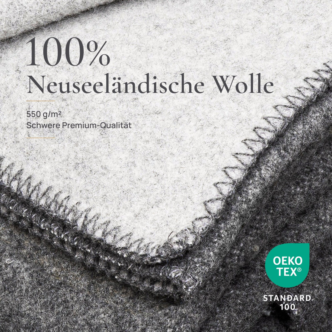 Wendbare Wolldecke aus 100 % Wolle · 3