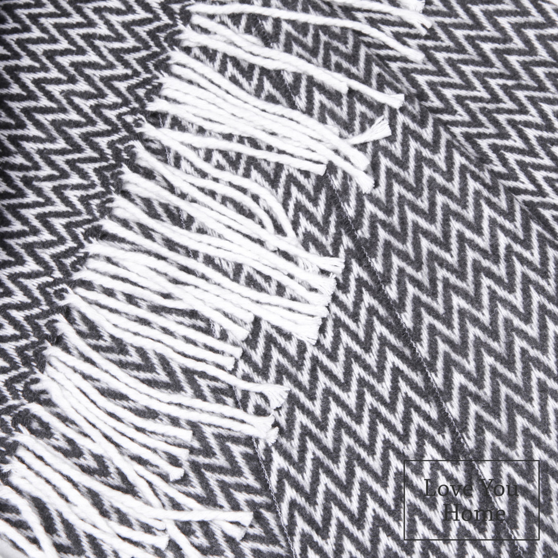Baumwolle Decke Ecken Chevron · 2