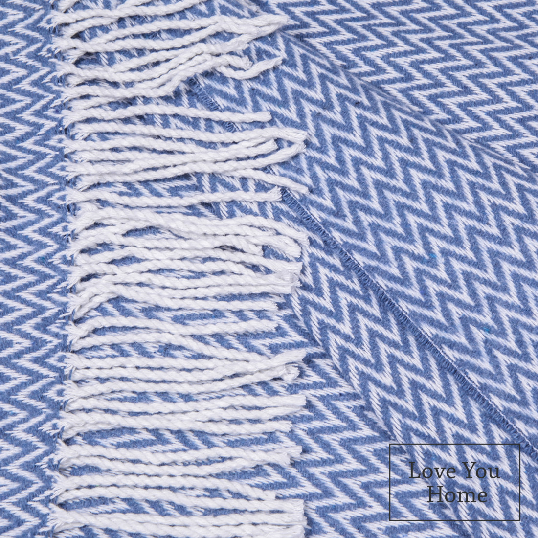 Baumwolle Decke Ecken Chevron · 2