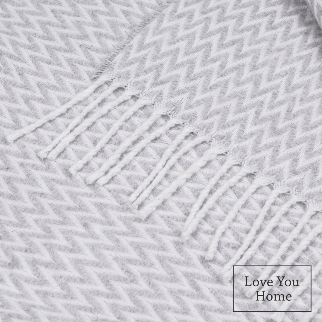 Baumwolle Decke Ecken Chevron · 2