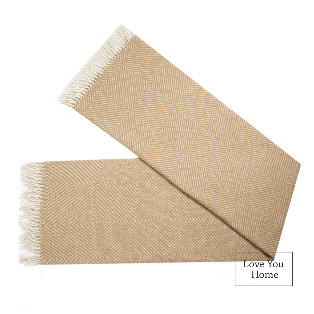 Merino Wolldecke Rautenmuster · 5