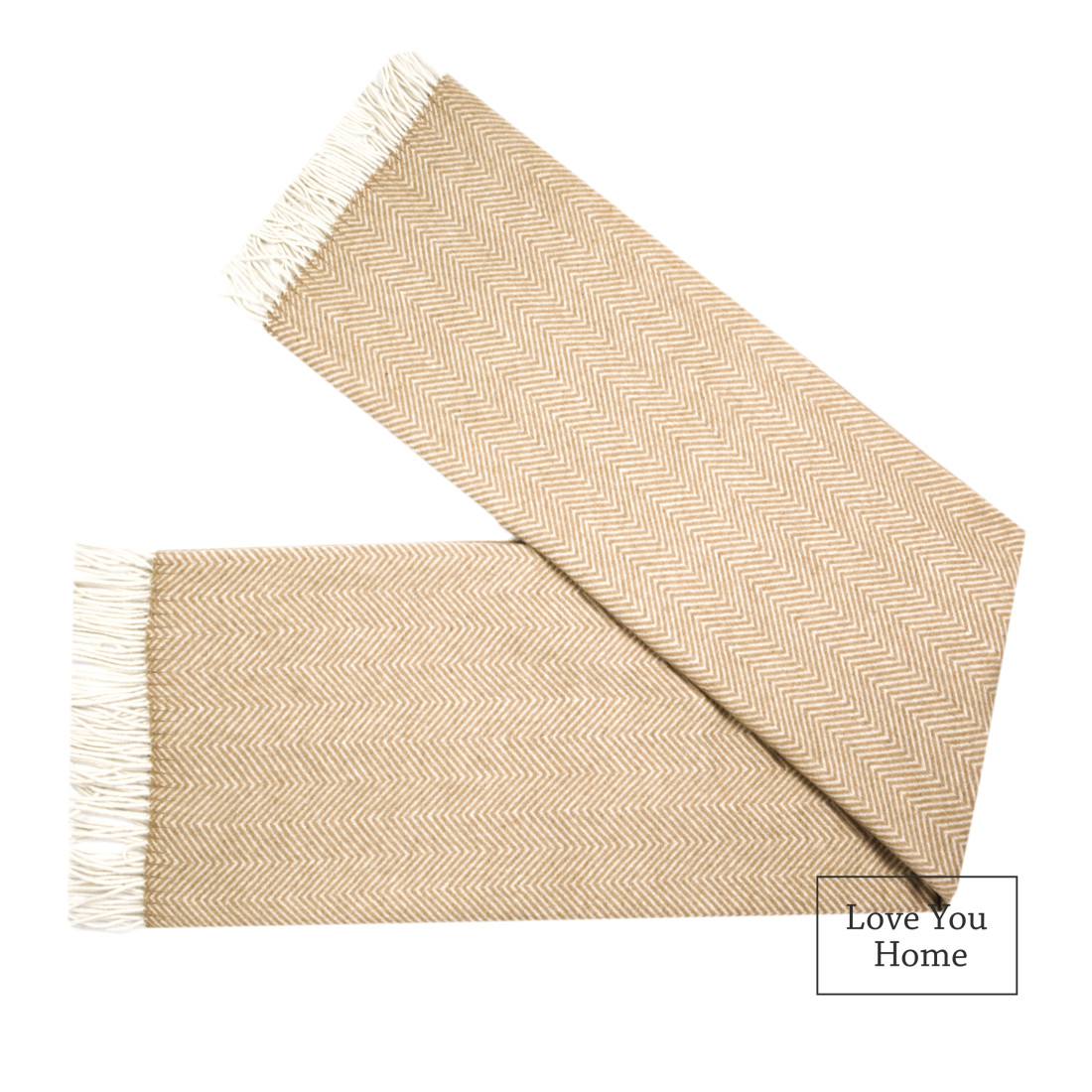 Merino Wolldecke Ecken Chevron · 5