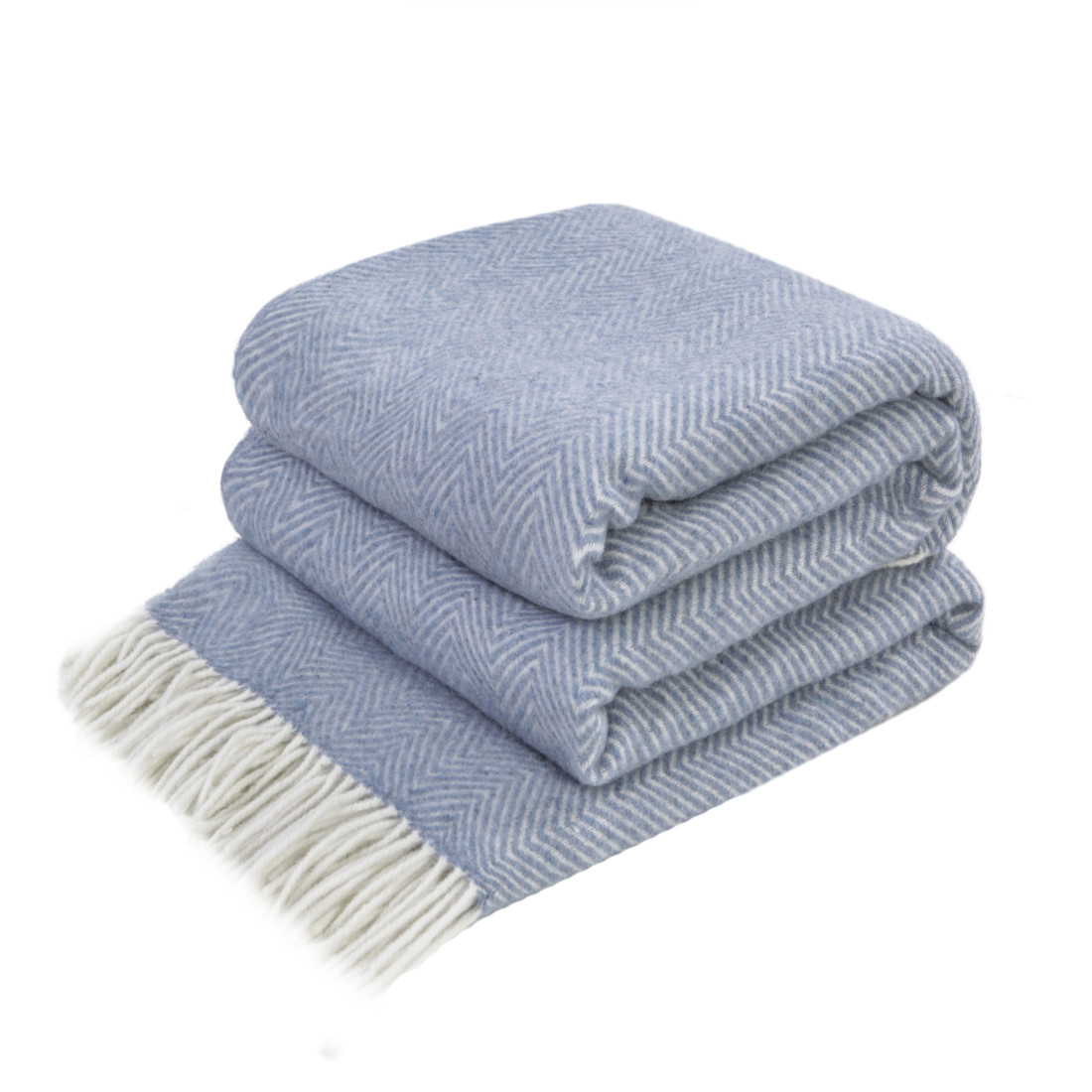 Merino Wolldecke Ecken Chevron
