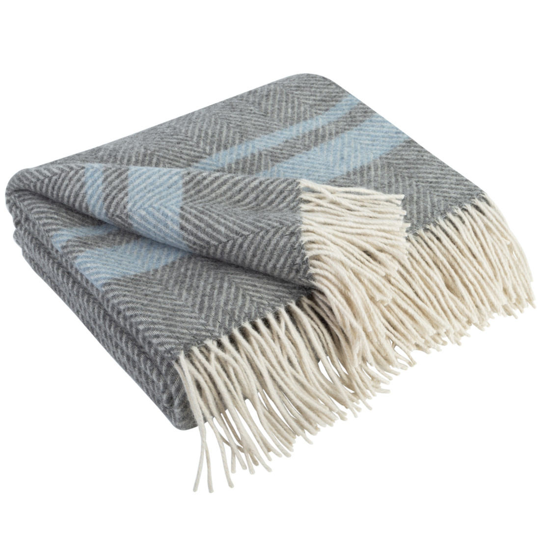 Merino Wolldecke Streifen