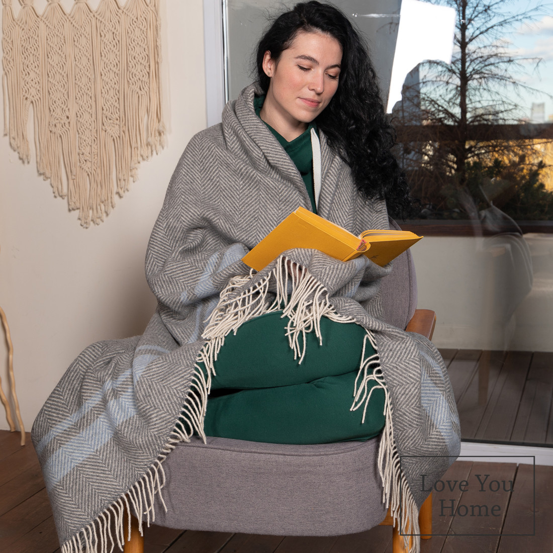 Merino Wolldecke Streifen · 4