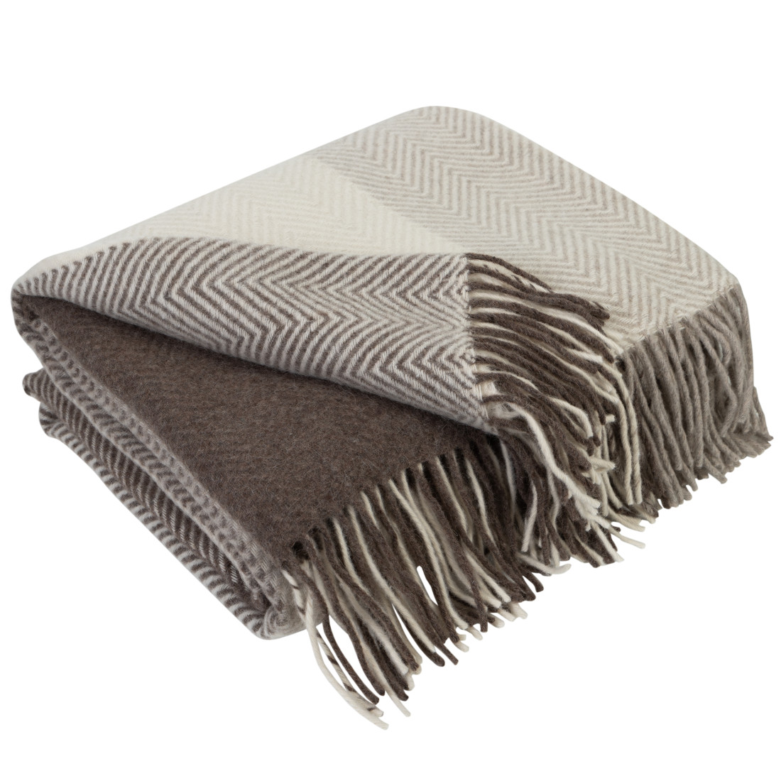 Merino Wolldecke Quadrate Verlauf